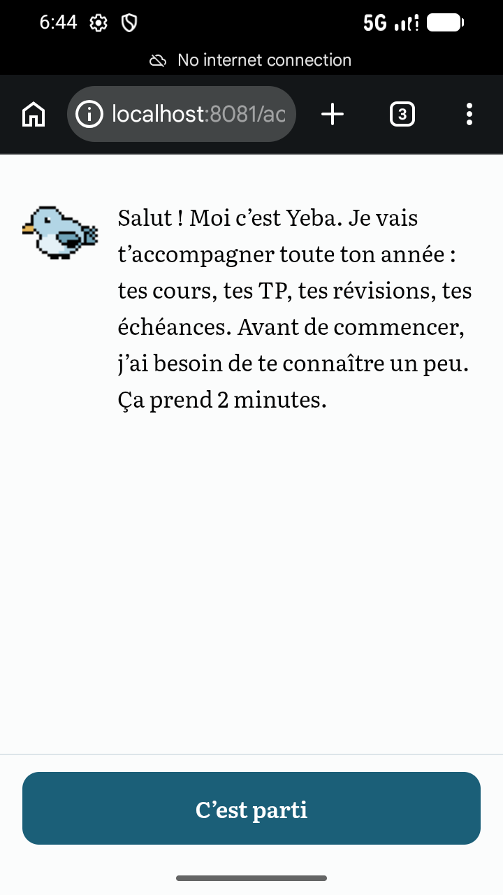 Yeba se présente